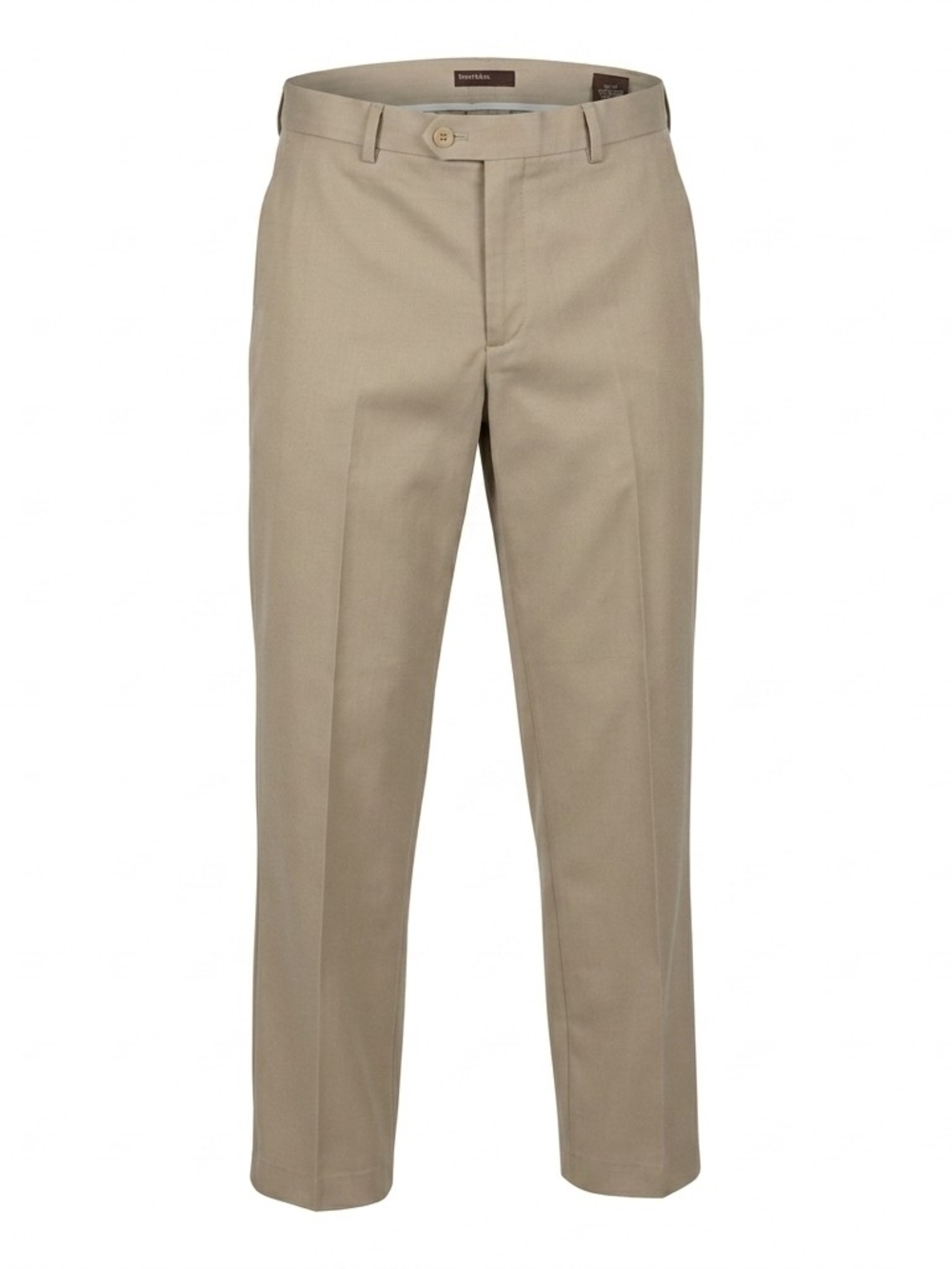 Perry Ellis Men's Khaki Dress Pants Size 34x32 Tan Flat Front Slacks
